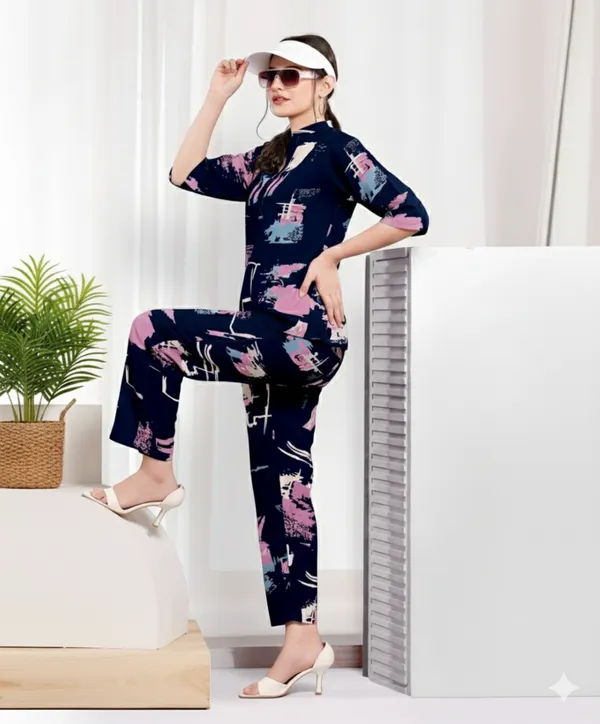 Blue_And_Pink_Printed_Long_Night_Suit_For_Women