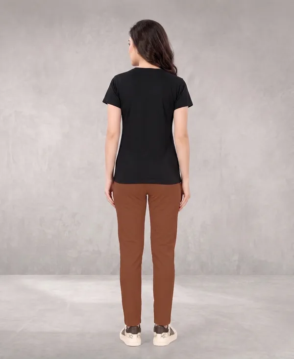 Black_And_Brown_Long_Contrast_Round_Neck_Night_Suit_For_Women