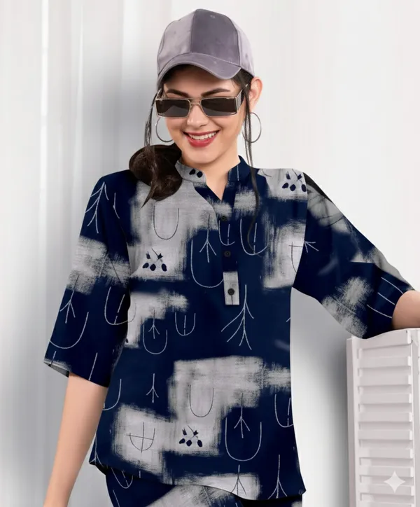 Blue_Printed_Long_Night_Suit_For_Women