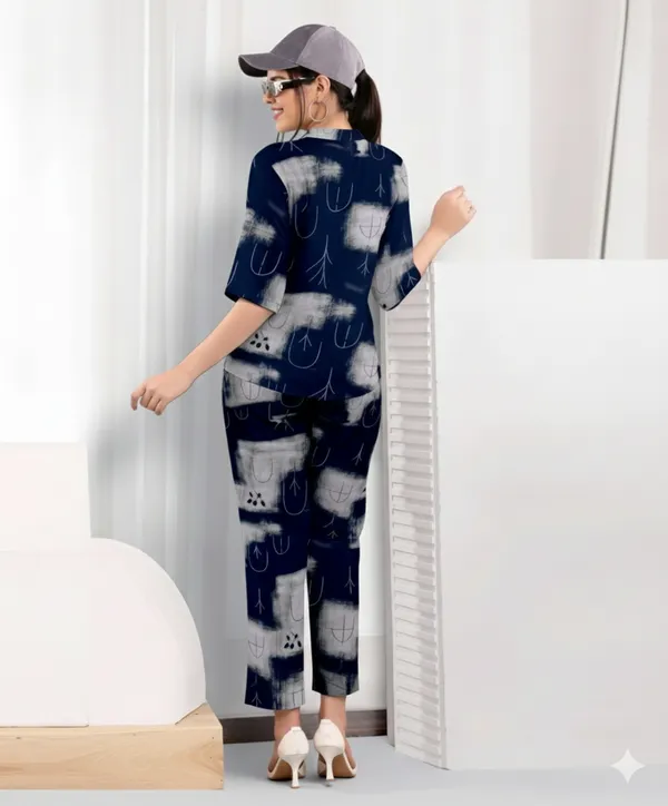 Blue_Printed_Long_Night_Suit_For_Women