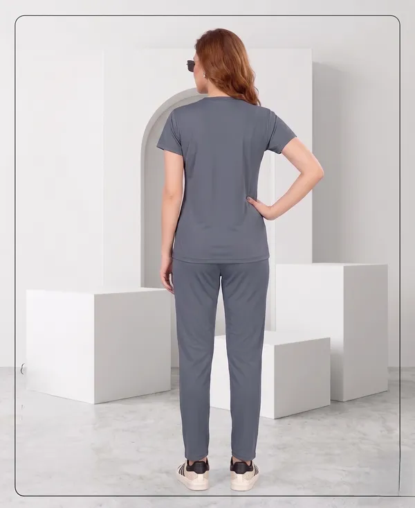 Dark_Grey_Long_Round_Neck_Night_Suit_For_Women