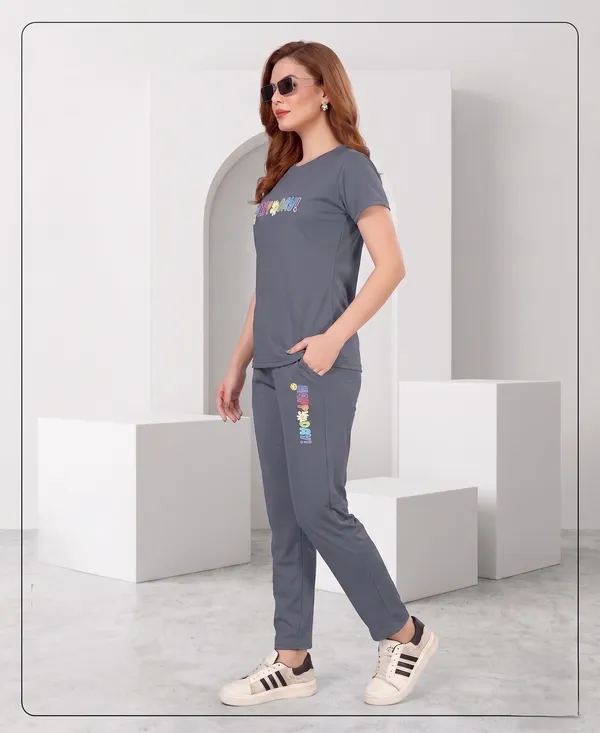 Dark_Grey_Long_Round_Neck_Night_Suit_For_Women