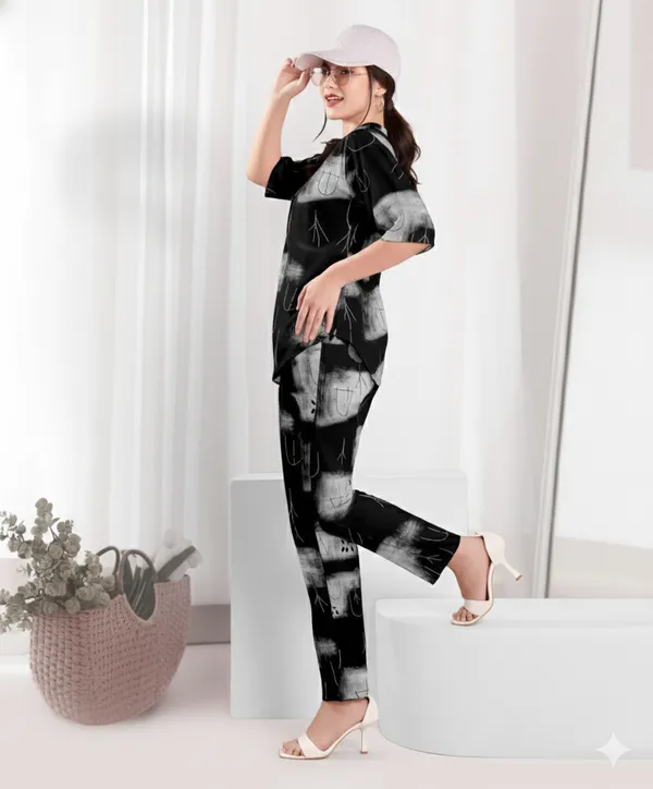 Black_Printed_Long_Night_Suit_For_Women