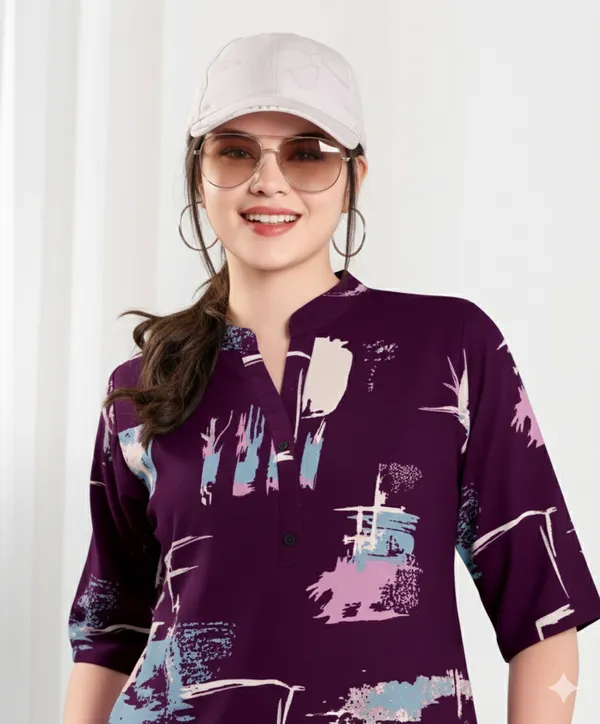 Wine_Long_Night_Suit_For_Women