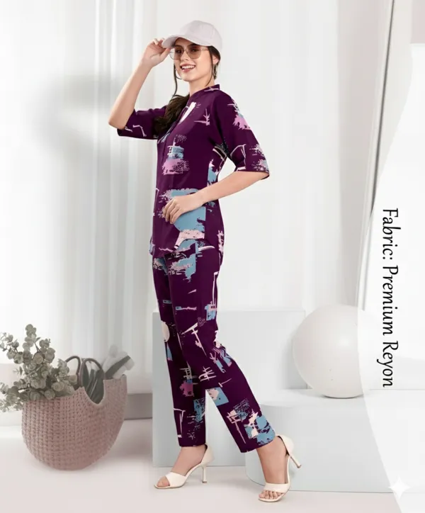Wine_Long_Night_Suit_For_Women
