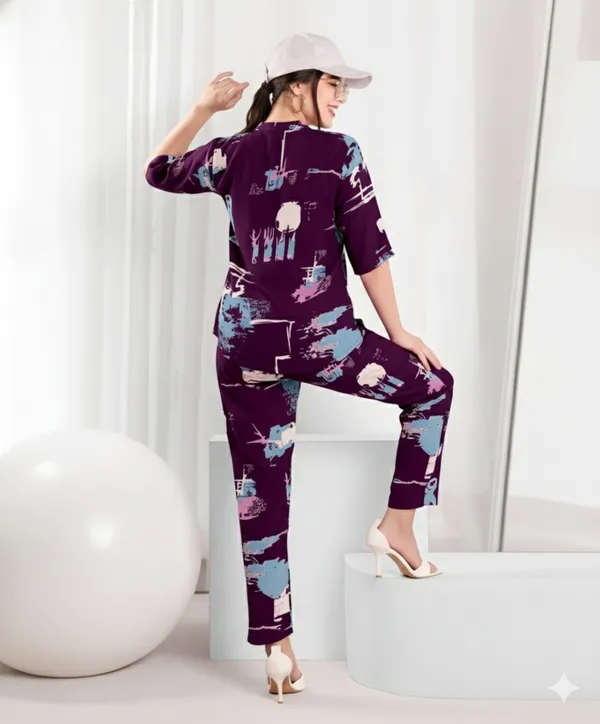 Wine_Long_Night_Suit_For_Women