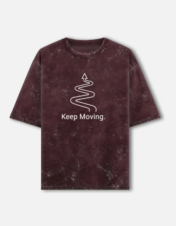 Keep_Moving_Oversized_Graphic_T_Shirt_Maroon