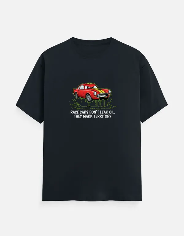 Graphic_T_Shirt_Race_Cars_Don_T_Leak_Oil_Unisex_Classic_T_Shirt_Navy_Blue