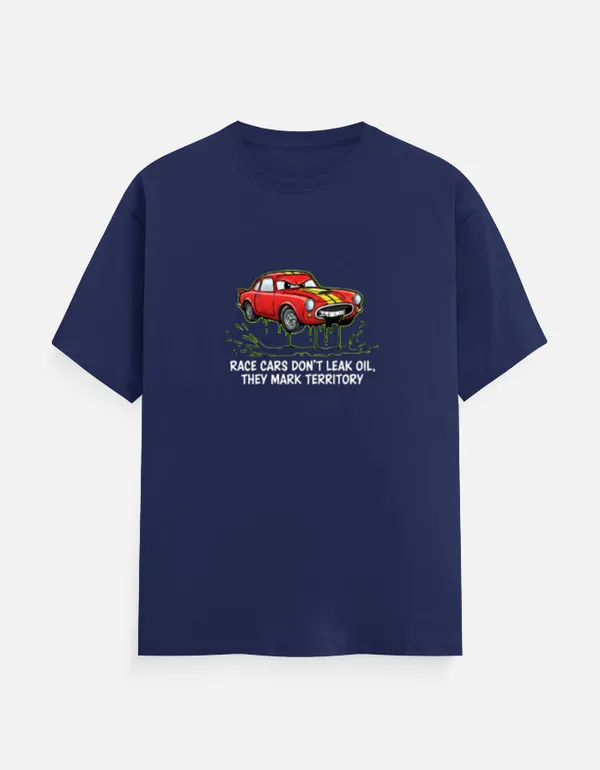 Graphic_T_Shirt_Race_Cars_Don_T_Leak_Oil_Unisex_Classic_T_Shirt_Royal_Blue