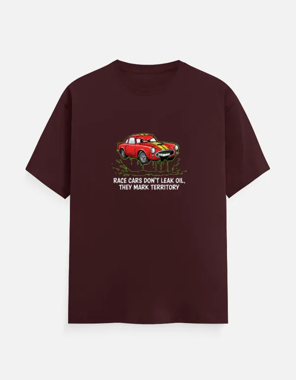 Graphic_T_Shirt_Race_Cars_Don_T_Leak_Oil_Unisex_Classic_T_Shirt_Maroon