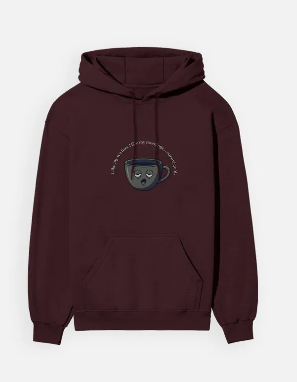 Morning_Tea_Unisex_Hoodie_Maroon