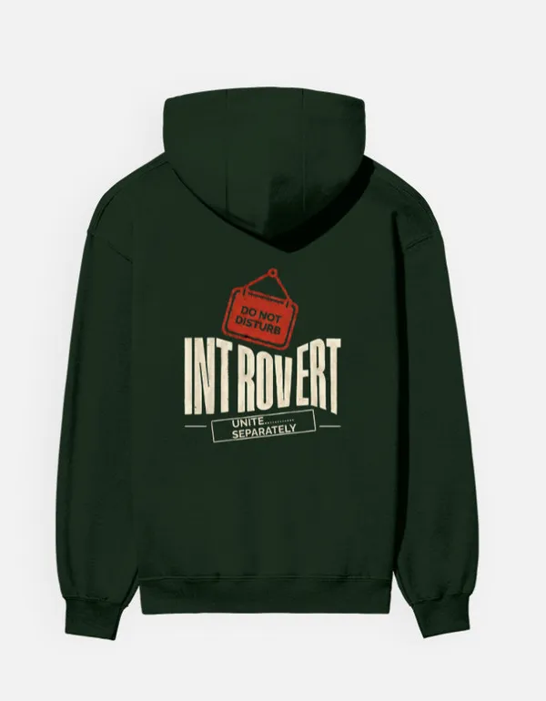 Introvert_Unite_Unisex_Hoodie_Bottle_Green