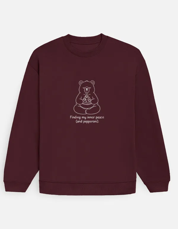 Inner_Peace_Oversized_Sweatshirt_Maroon