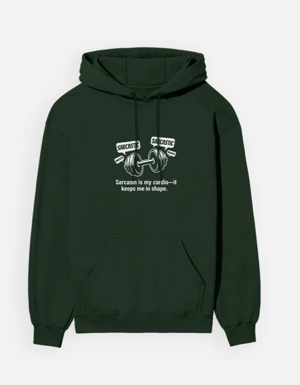 Sarcasm_Is_My_Cardio_Hoodie_Bottle_Green