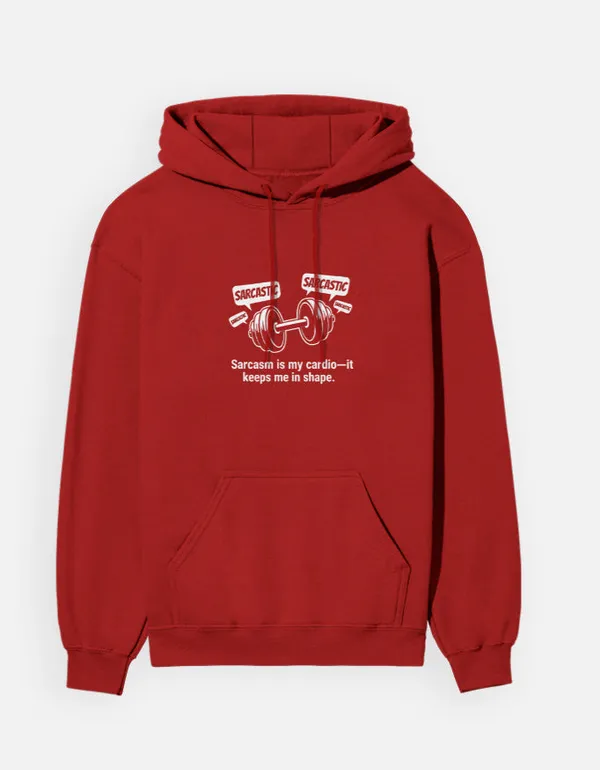 Sarcasm_Is_My_Cardio_Hoodie_Red