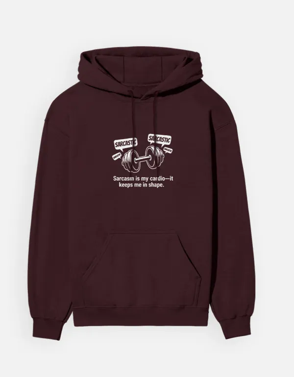 Sarcasm_Is_My_Cardio_Hoodie_Maroon