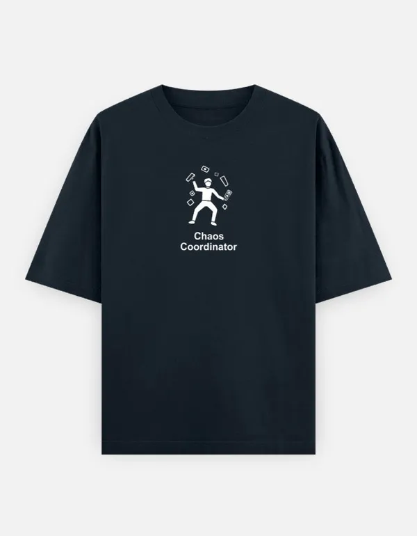 Chaos_Coordinator_Oversized_Classic_T_Shirt_Navy_Blue