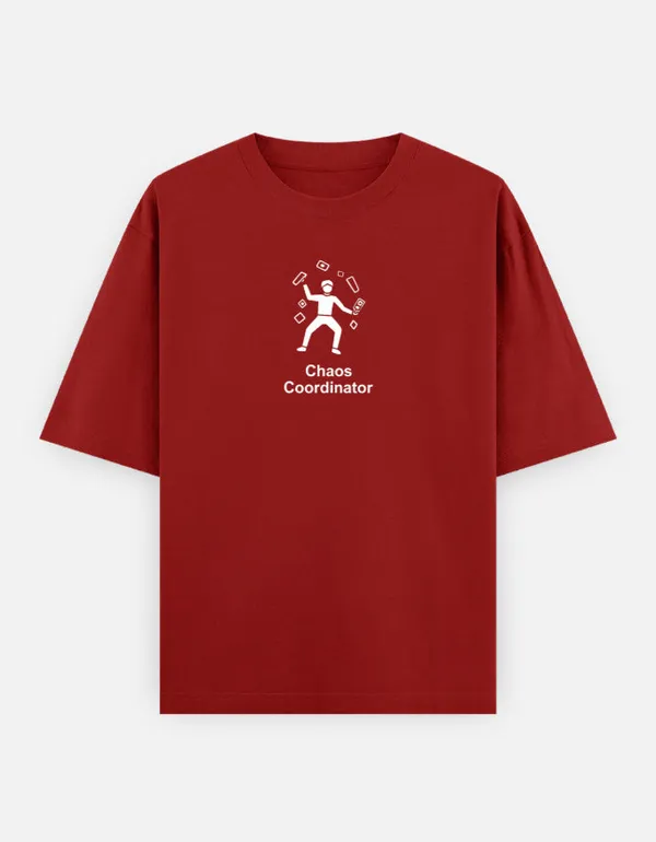 Chaos_Coordinator_Oversized_Classic_T_Shirt_Red
