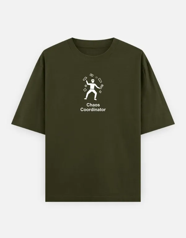 Chaos_Coordinator_Oversized_Classic_T_Shirt_Olive_Green