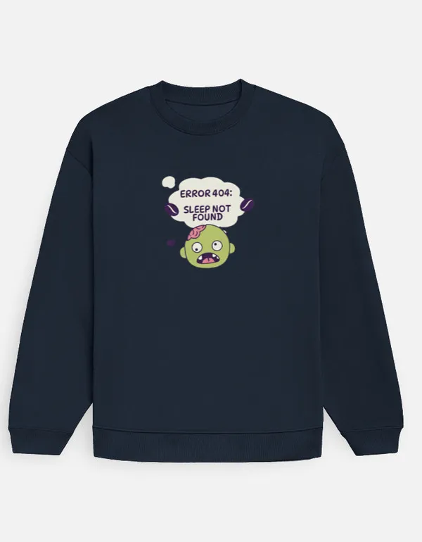 Error_404_Oversized_Sweatshirt_Navy_Blue
