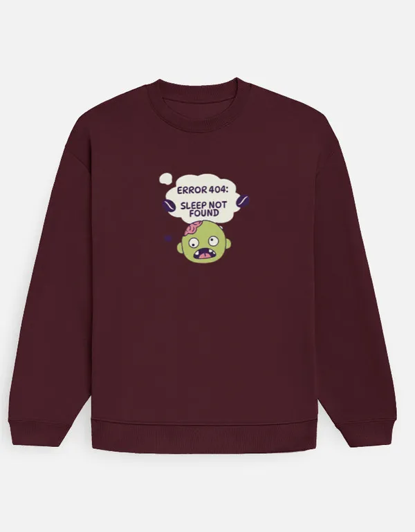 Error_404_Oversized_Sweatshirt_Maroon
