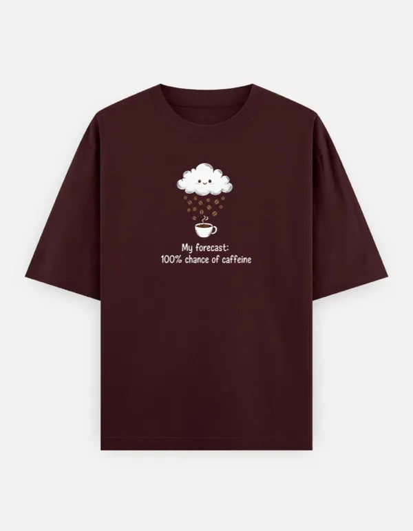Forecast_Oversized_Classic_T_Shirt_Maroon