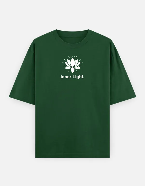 Inner_Light_Oversized_T_Shirt_Bottle_Green