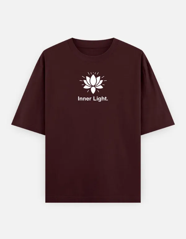 Inner_Light_Oversized_T_Shirt_Maroon