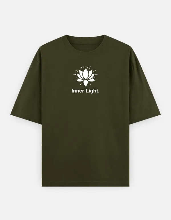 Inner_Light_Oversized_T_Shirt_Olive_Green