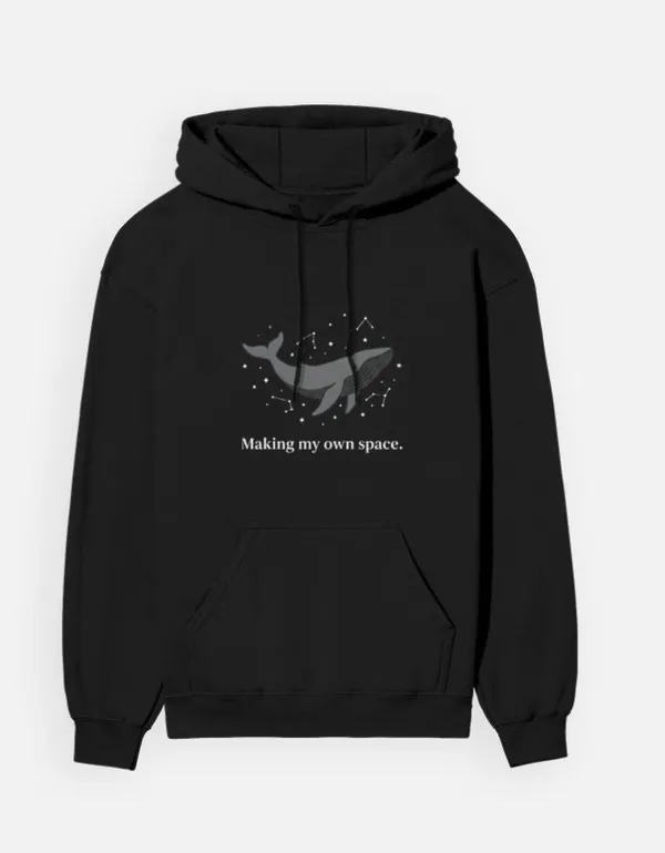 Making_My_Own_Space_Unisex_Hoodie_Black