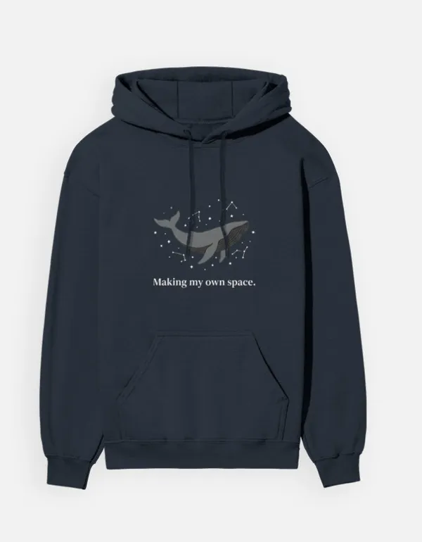Making_My_Own_Space_Unisex_Hoodie_Navy_Blue