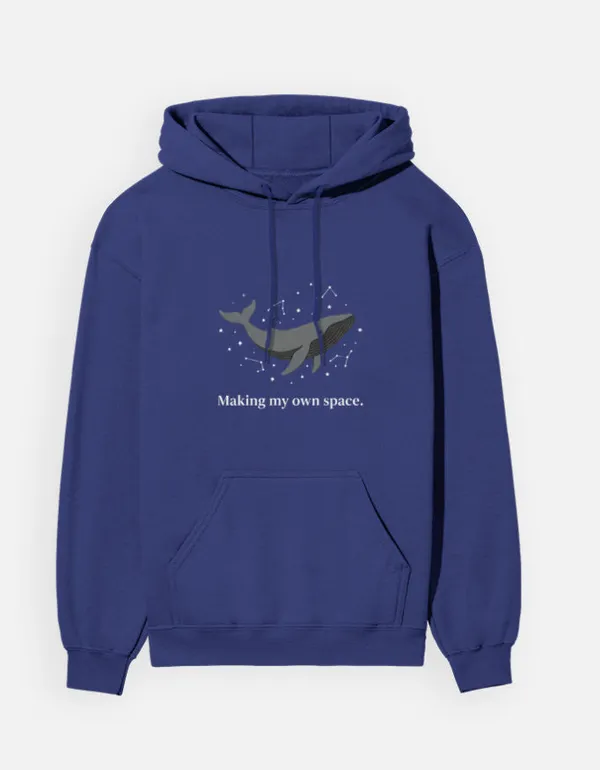 Making_My_Own_Space_Unisex_Hoodie_Royal_Blue