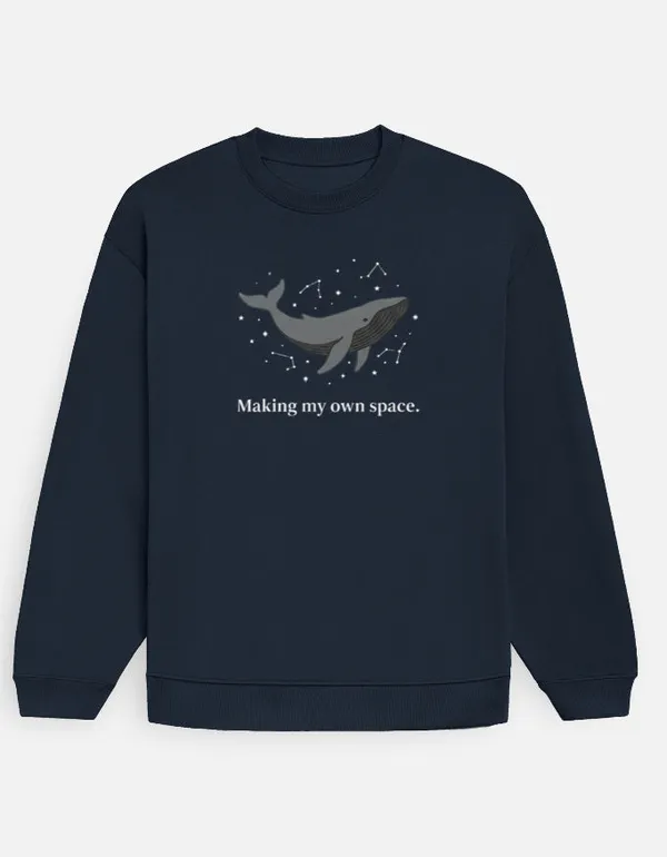 Making_My_Own_Space_Oversized_Sweatshirt_Navy_Blue