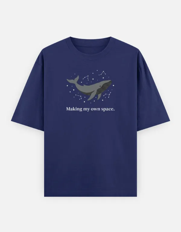 Making_My_Own_Space_Oversized_Classic_T_Shirt_Royal_Blue