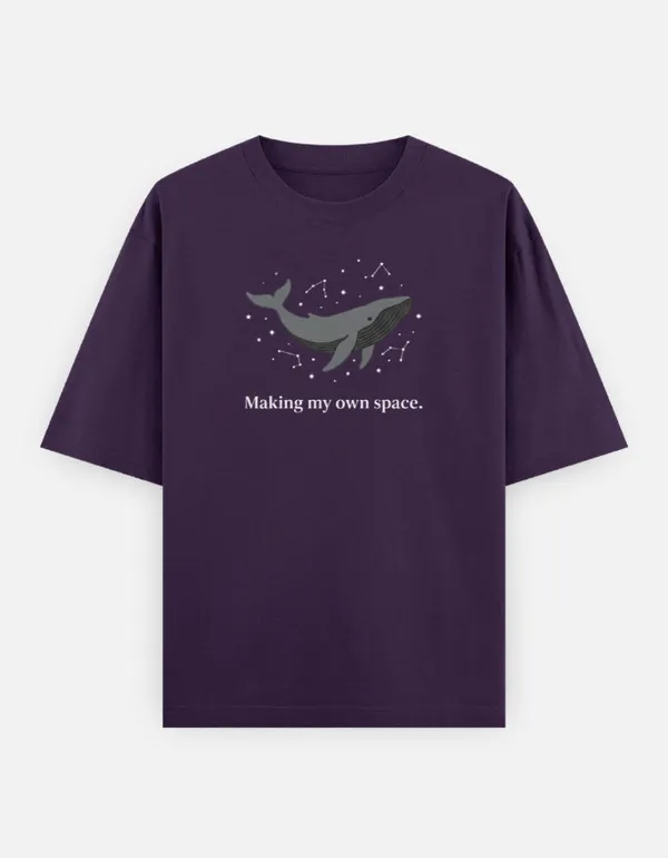 Making_My_Own_Space_Oversized_Classic_T_Shirt_Purple