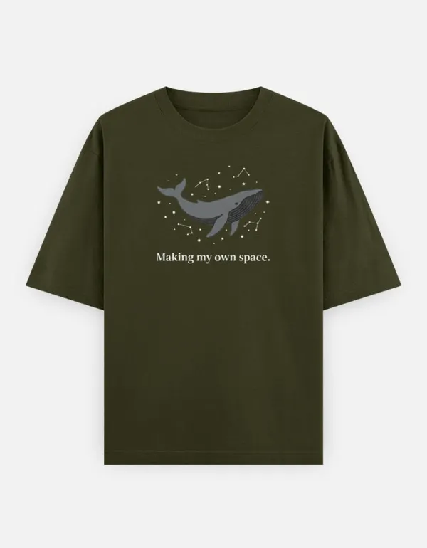 Making_My_Own_Space_Oversized_Classic_T_Shirt_Olive_Green