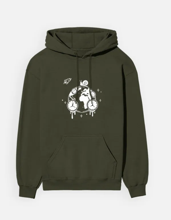World_Time_Hoodie_Olive_Green