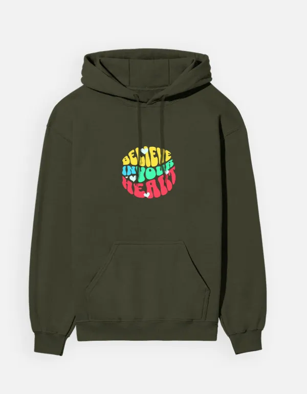 Believe_In_Your_Heart_Unisex_Hoodie_Olive_Green