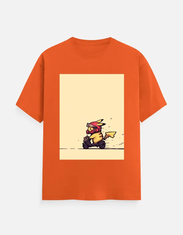 Cute_Rider_Classic_T_Shirt_Orange