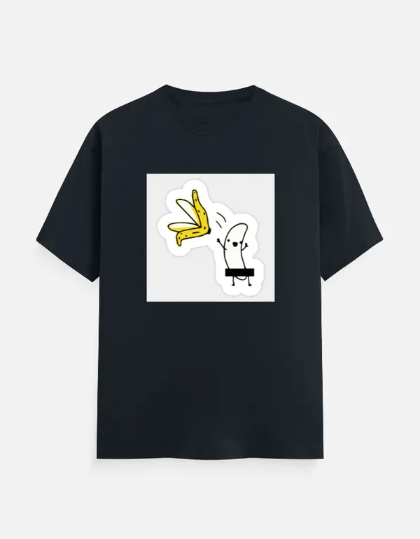 Cool_Banana_Classic_T_Shirt_Navy_Blue