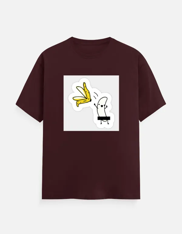 Cool_Banana_Classic_T_Shirt_Maroon