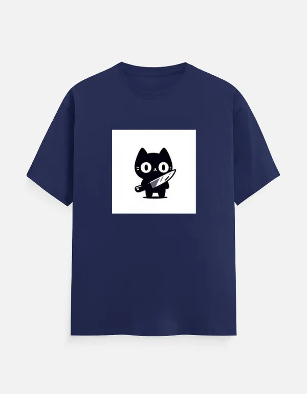 Killer_Cat_Classic_T_Shirt_Royal_Blue