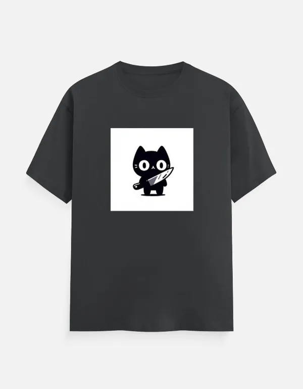 Killer_Cat_Classic_T_Shirt_Steel_Grey