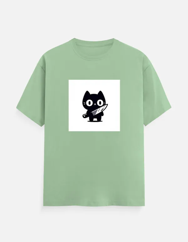 Killer_Cat_Classic_T_Shirt_Jade