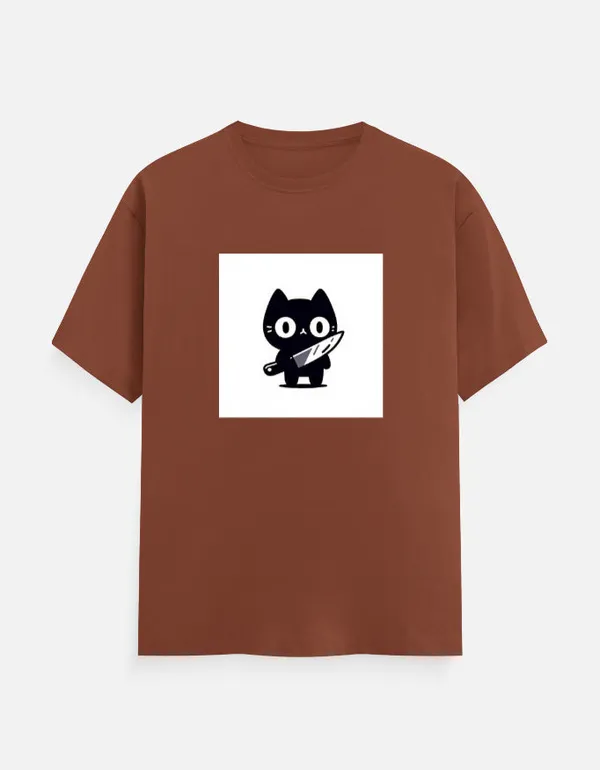 Killer_Cat_Classic_T_Shirt_Copper