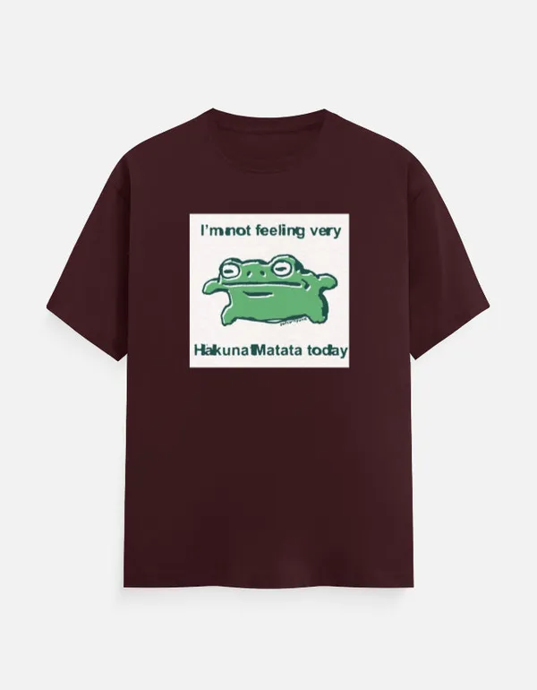 Hakuna_Matata_Classic_T_Shirt_Maroon