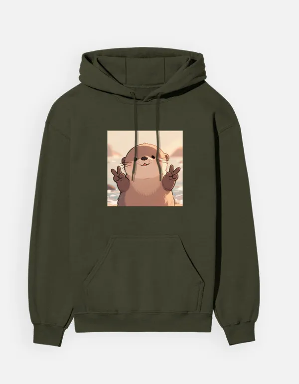 Overloaded_Cuteness_Hoodie_Olive_Green