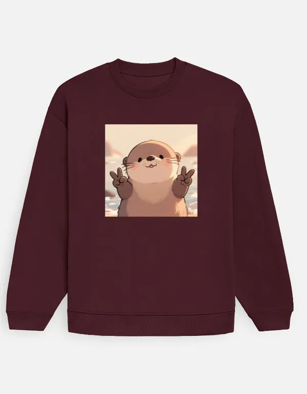 Overloaded_Cuteness_Oversized_Sweatshirt_Maroon