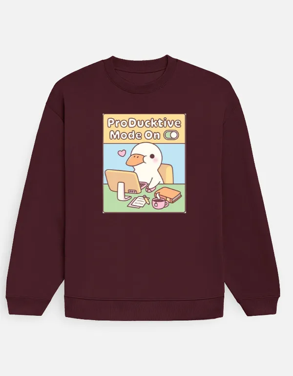 Producktive_Oversized_Sweatshirt_Maroon