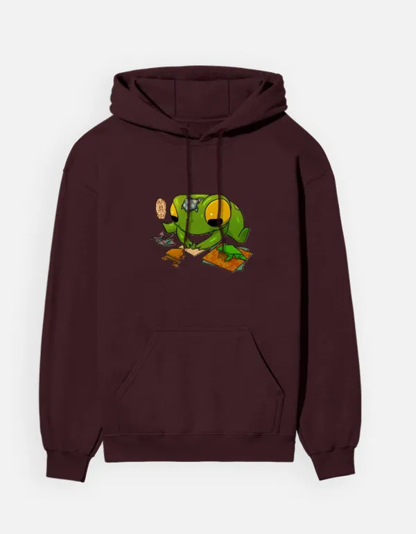 Froggo_Unisex_Hoodie_Maroon